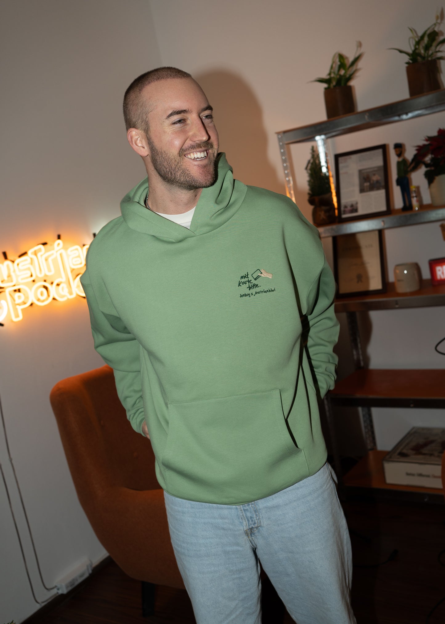 Oversized Hoodie MIT KARTE BITTE Unisex