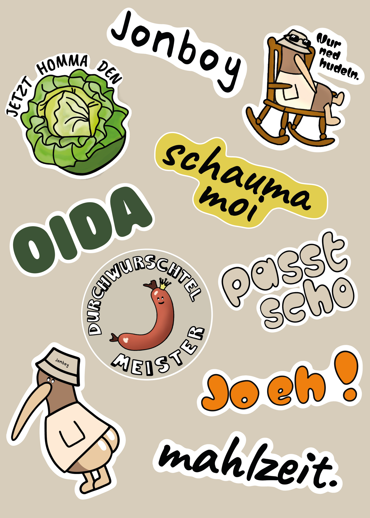 Stickerset jonboy